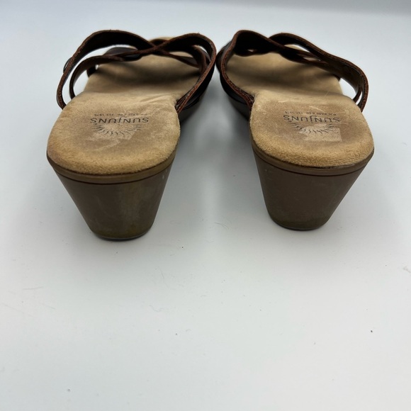 Bass Vintage Women's Brown‎ Wedge Sandals Sunjuns - Picture 7 of 7